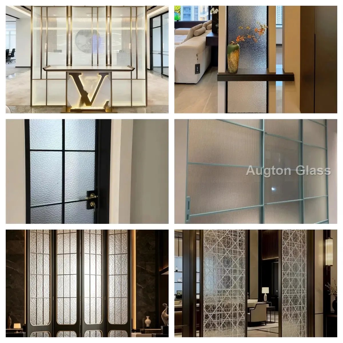 Clear Patterned Glass - production and packaging detail 1