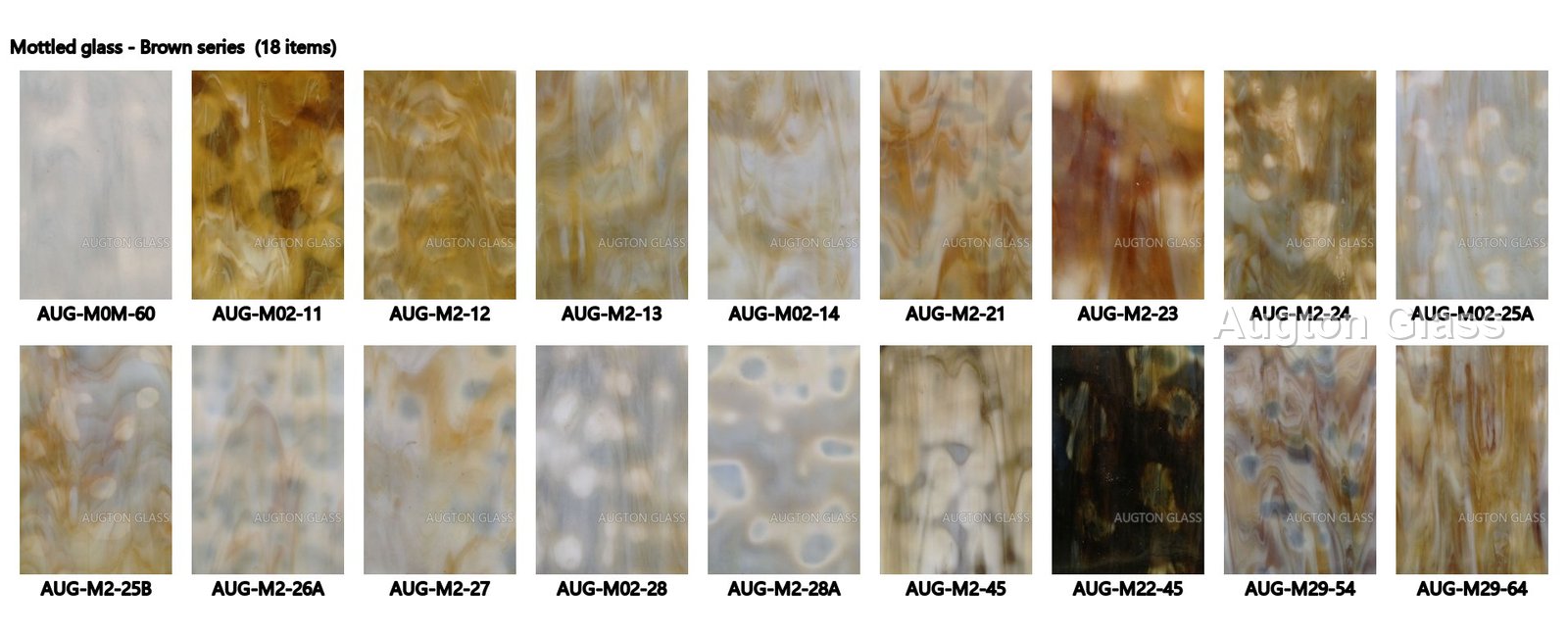Stained Mottled Glass - production and packaging detail 2