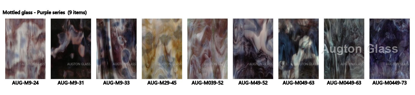Stained Mottled Glass - production and packaging detail 7
