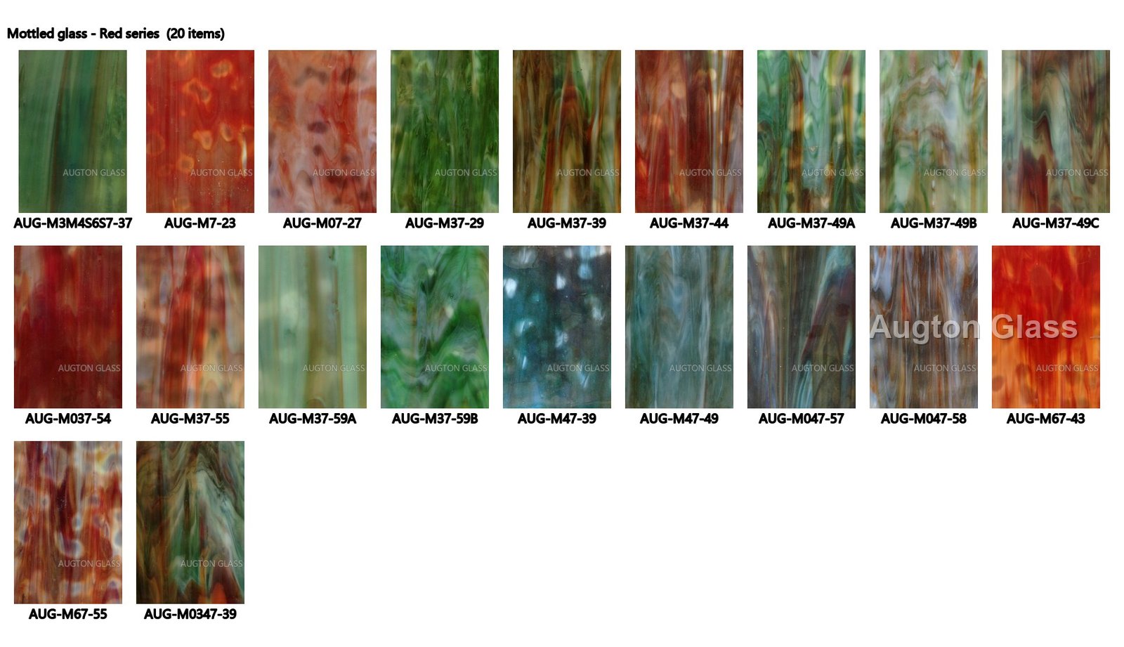 Stained Mottled Glass - production and packaging detail 8