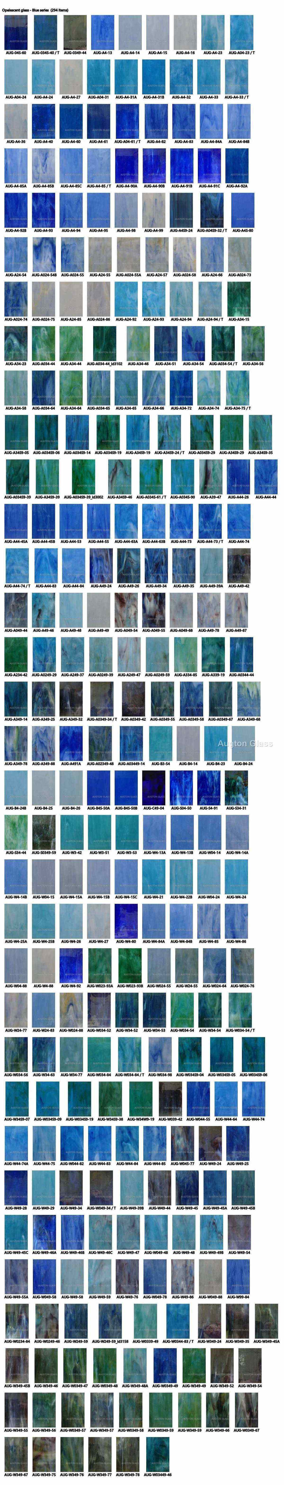Stained Opalescent Glass - production and packaging detail 1