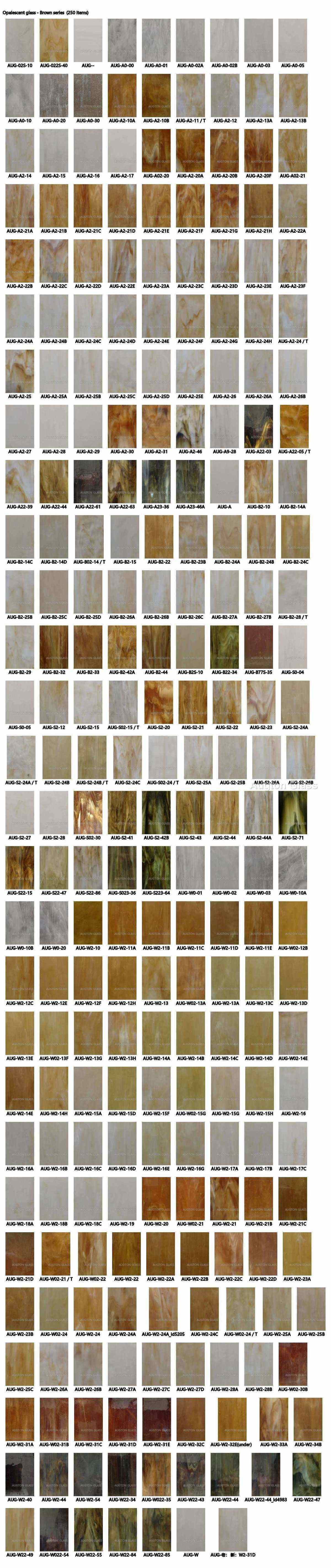 Stained Opalescent Glass - production and packaging detail 2