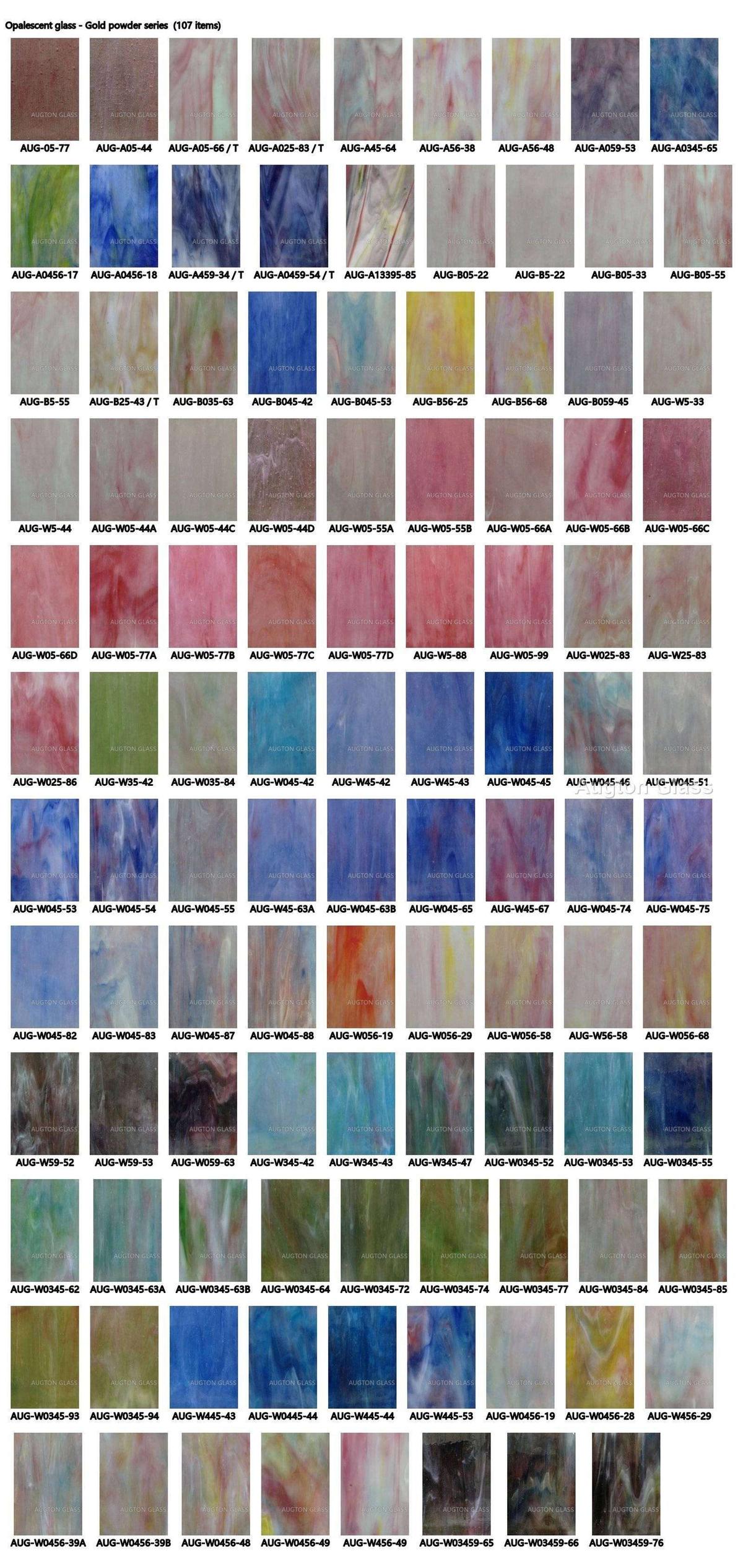 Stained Opalescent Glass - production and packaging detail 4