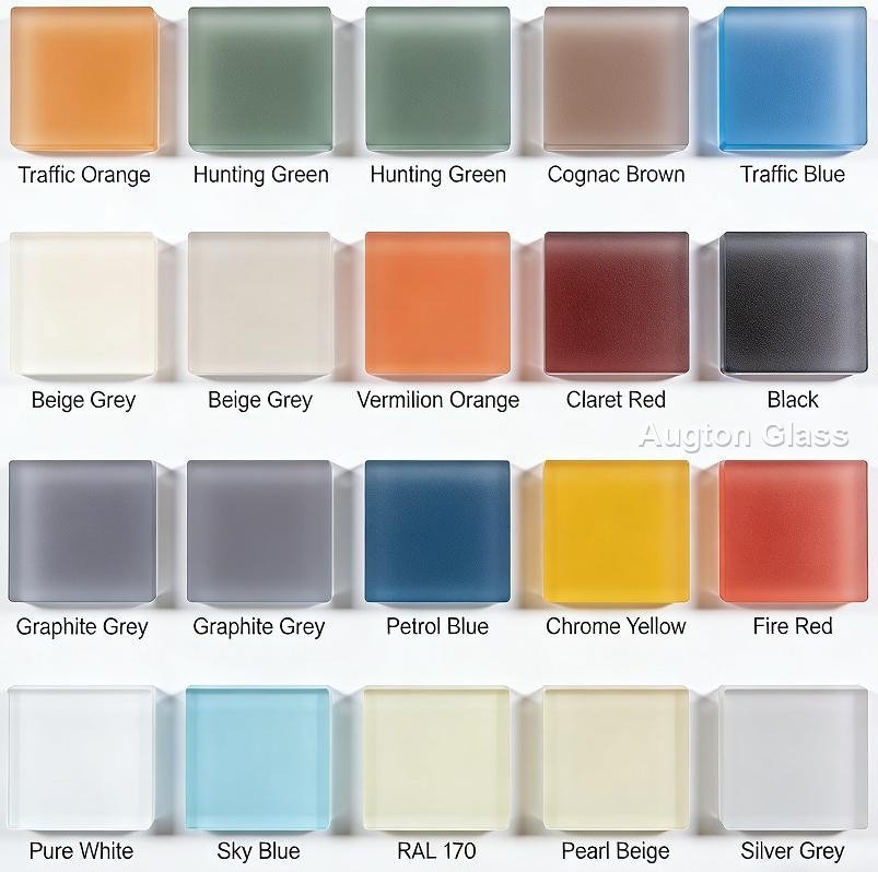 Temperable Back-Painted Glass - production and packaging detail 1