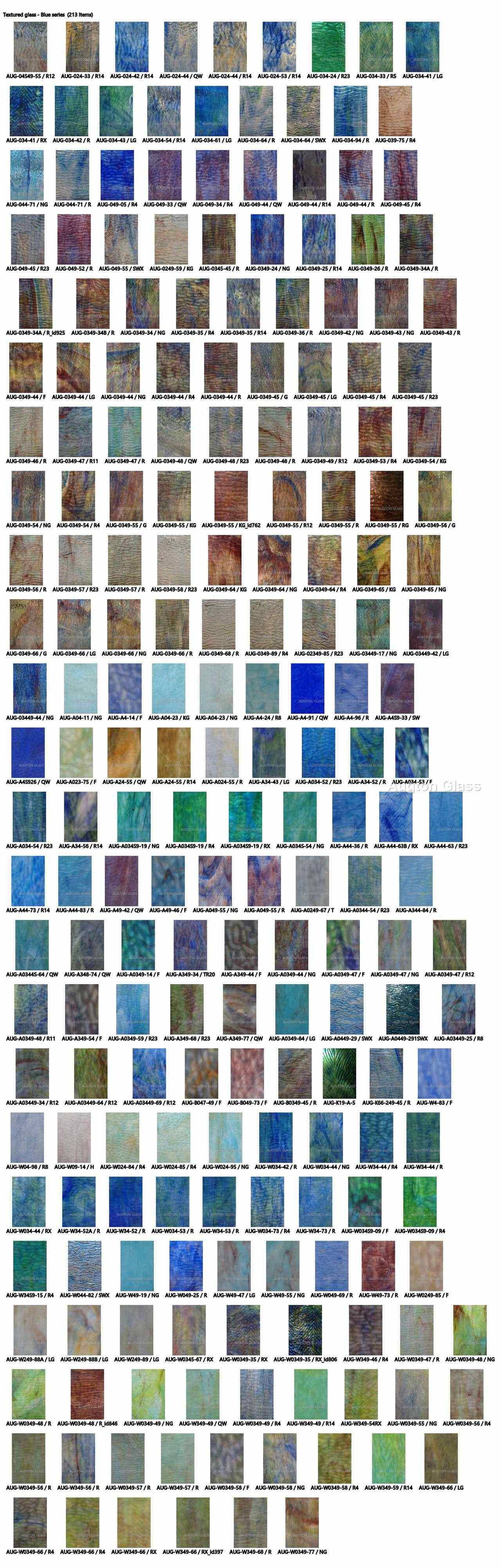 Stained Textured Glass - production and packaging detail 1
