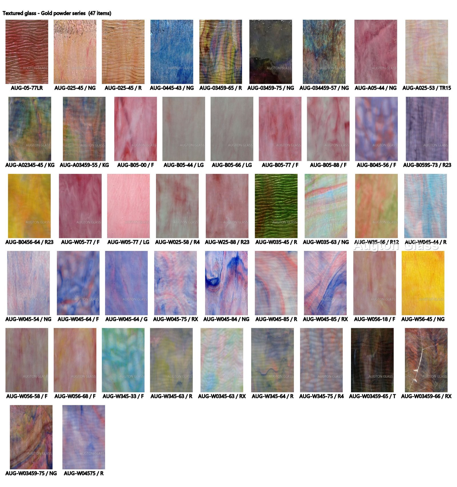 Stained Textured Glass - production and packaging detail 4
