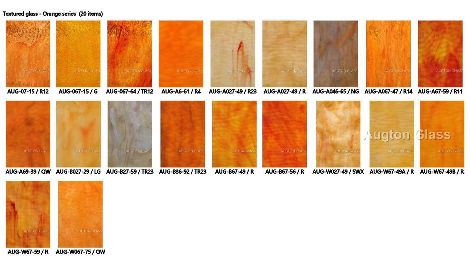 Stained Textured Glass - production and packaging detail 7