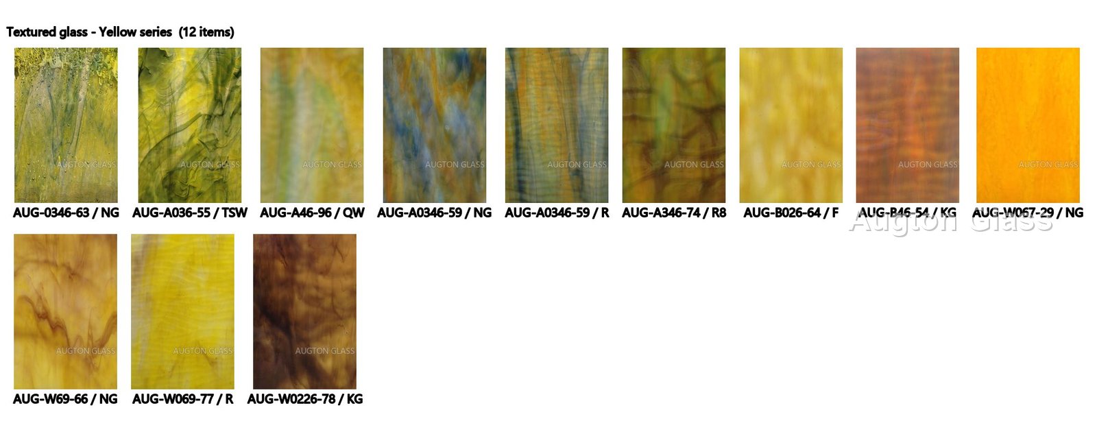 Stained Textured Glass - production and packaging detail 11