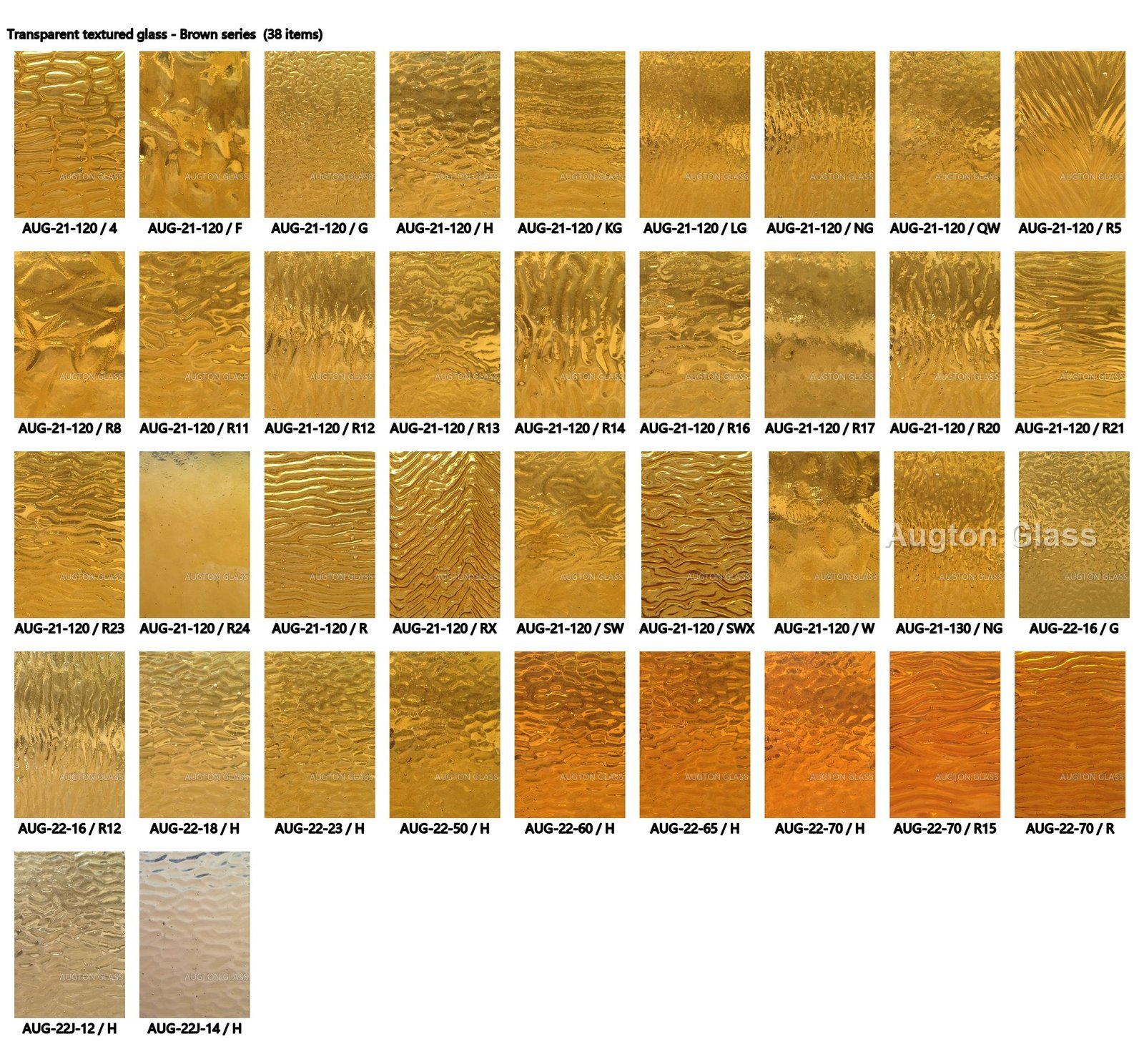 Stained Transparent Textured Glass - production and packaging detail 2