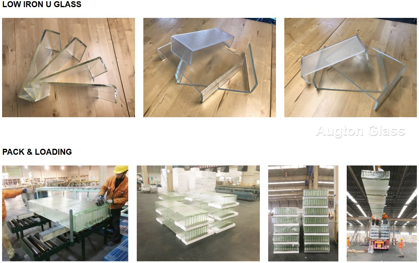 U Glass - production and packaging detail 1